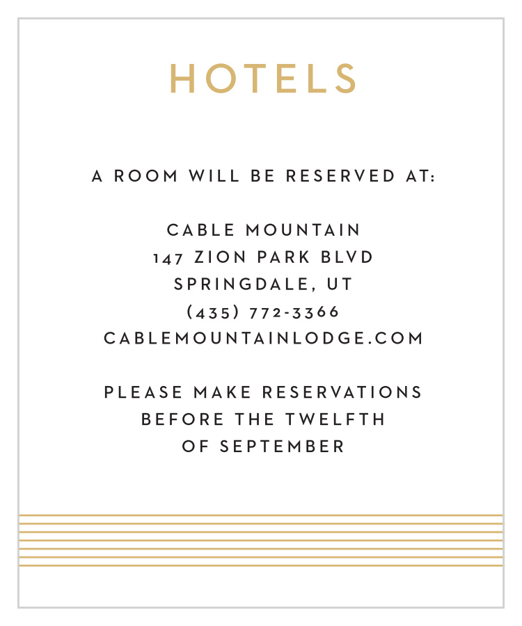 Deco Type Accommodation Cards 