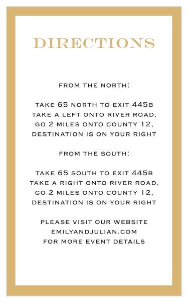 Classic Border Direction Cards