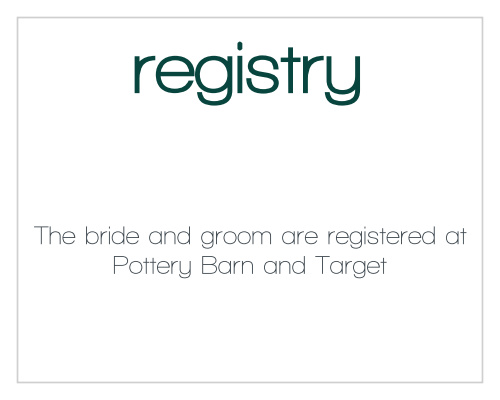 Perfect Ending Registry Cards