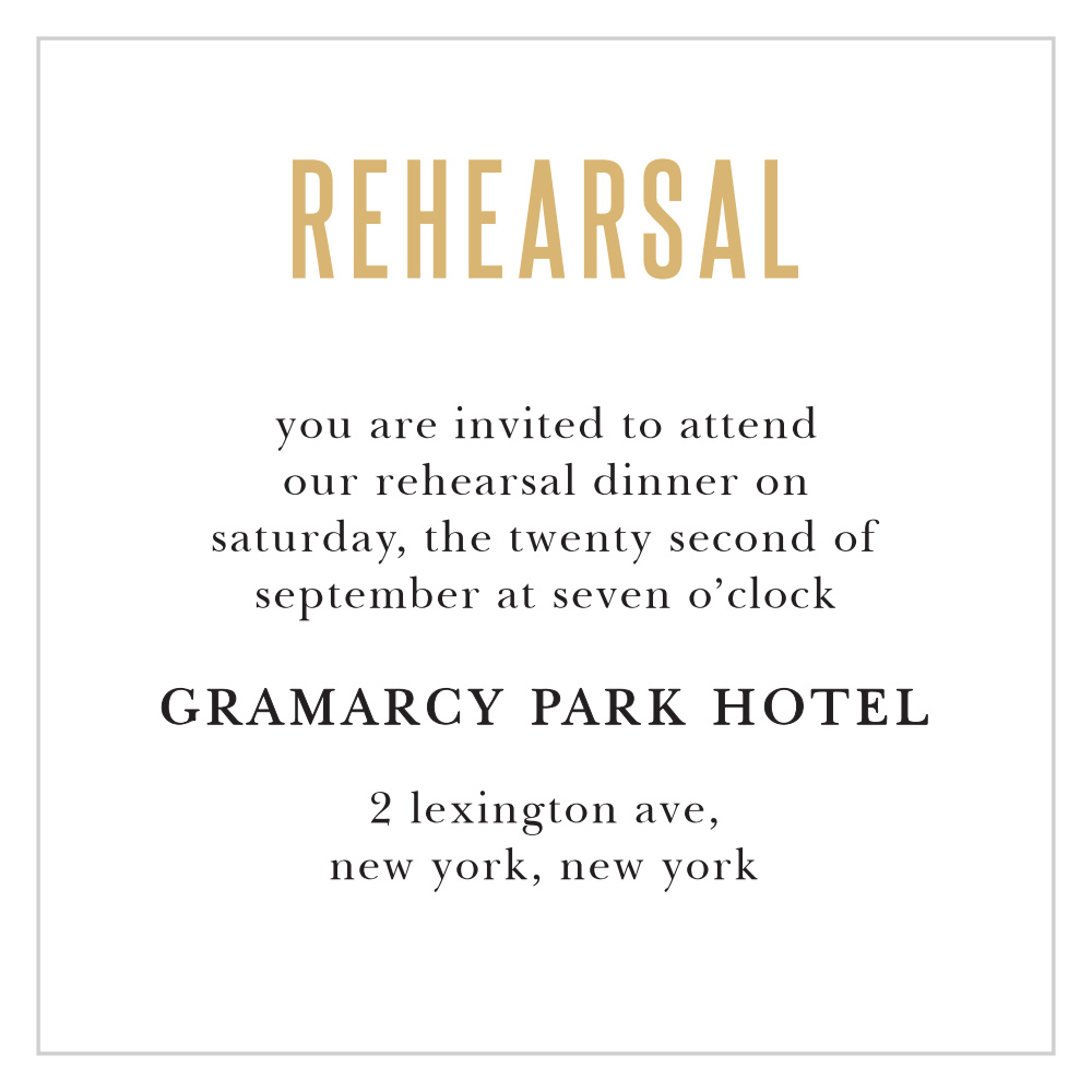 Destination Weekend Ceremony Cards