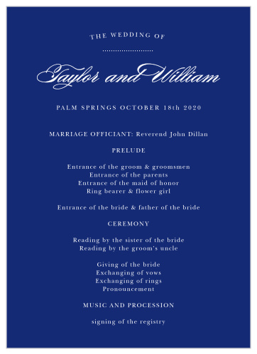 Elegance is a requirement for any wedding, so make sure you organize your wedding with the Elegant Vintage Wedding Program!