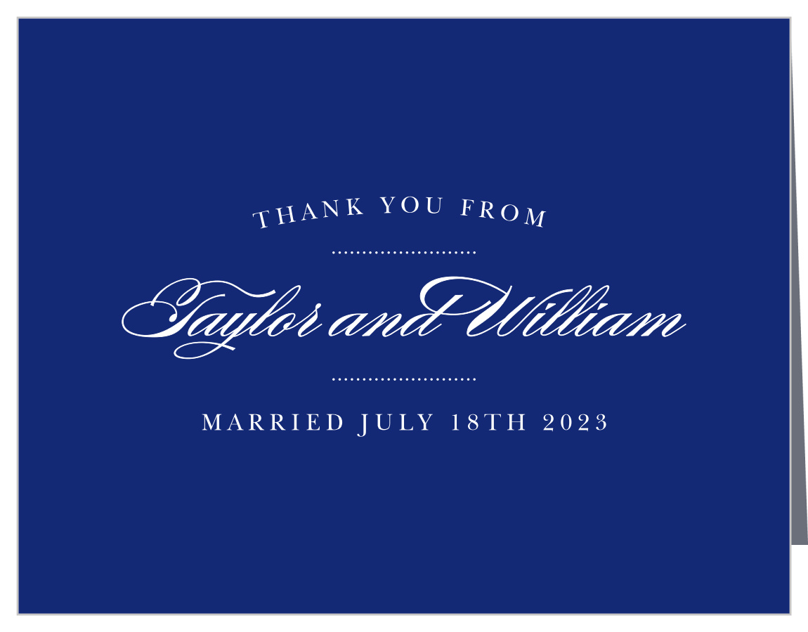 Elegant Vintage Wedding Thank You Cards