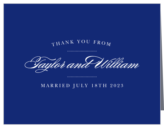 Elegant Vintage Wedding Thank You Cards