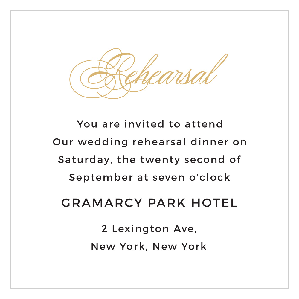 Charmed Monogram Ceremony Cards