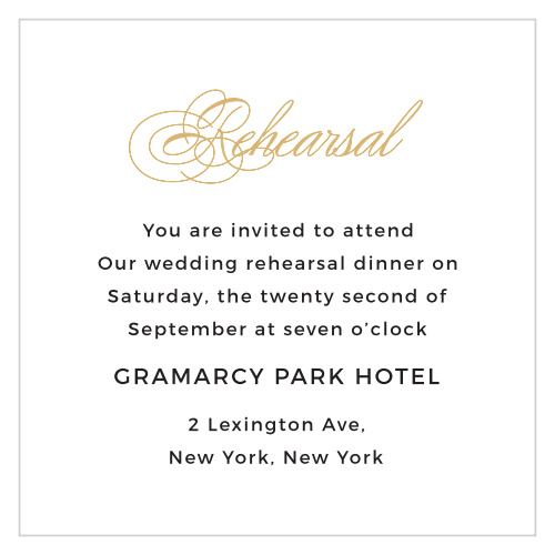 Charmed Monogram Ceremony Cards