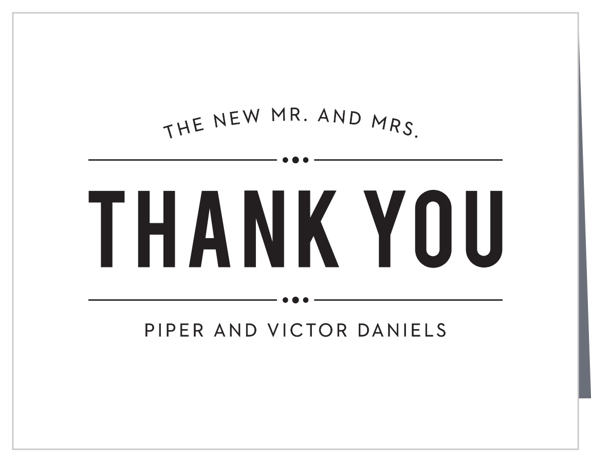 Perennial Playbill Wedding Thank You Cards