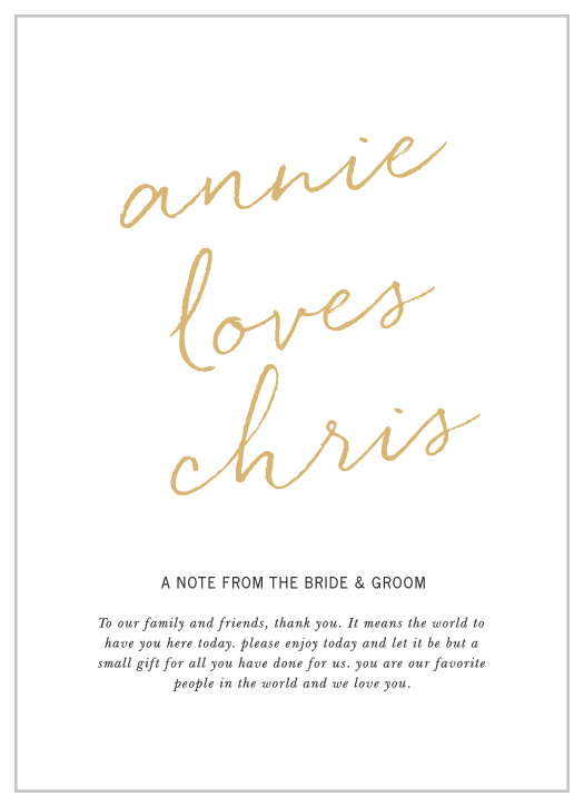 Keep your wedding day organized and on track with the Brush Script Wedding Programs.