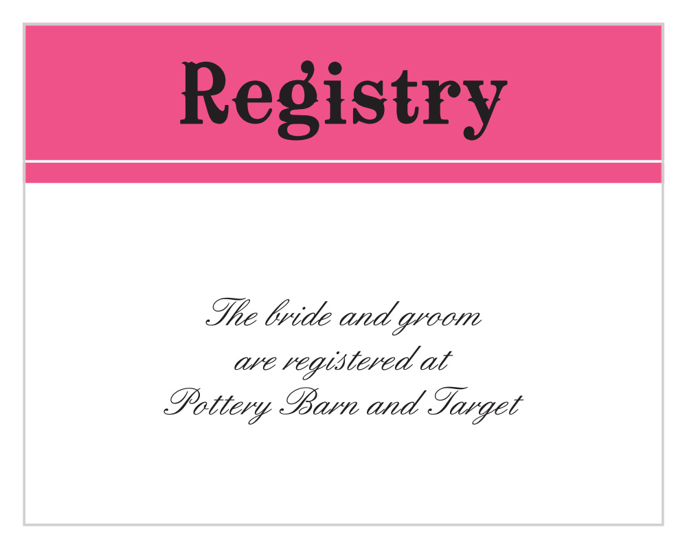 Diamond Cowgirl Registry Cards