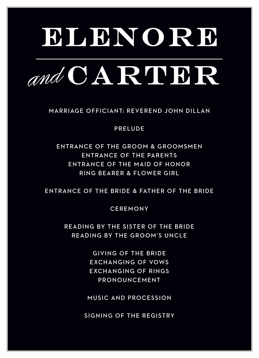 Vintage Ticket Wedding Programs