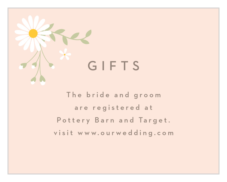 Summer Daisy Registry Cards