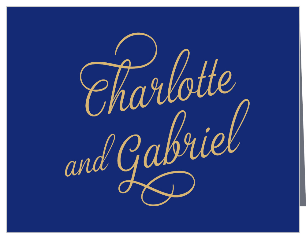 Script Emblem Thank You Cards