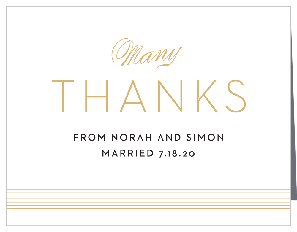 Deco Type Thank You Cards