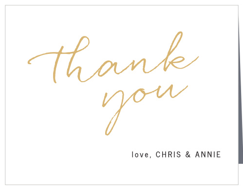 Brush Script Thank You Cards