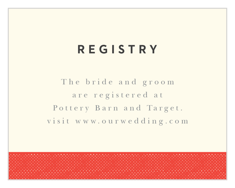 Charming Mustache Registry Cards