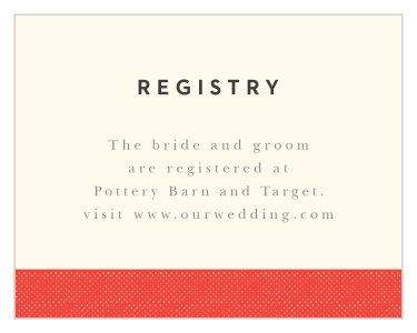 Charming Mustache Registry Cards