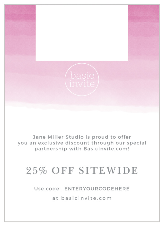 This partner card design includes customizable text, a section to upload your logo, and a location for a large photo upload. The back of this card includes our color guide, complete with printed swatches of our current color offerings.
Important
We ask that you do not order more than a 1 month supply to help minimize waste. You can always order more, and they will always arrive within a week.