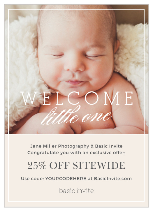 This partner card design includes customizable text and a location for a large photo upload. The back of this card includes our color guide, complete with printed swatches of our current color offerings.
Important
We ask that you do not order more than a 1 month supply to help minimize waste. You can always order more, and they will always arrive within a week.