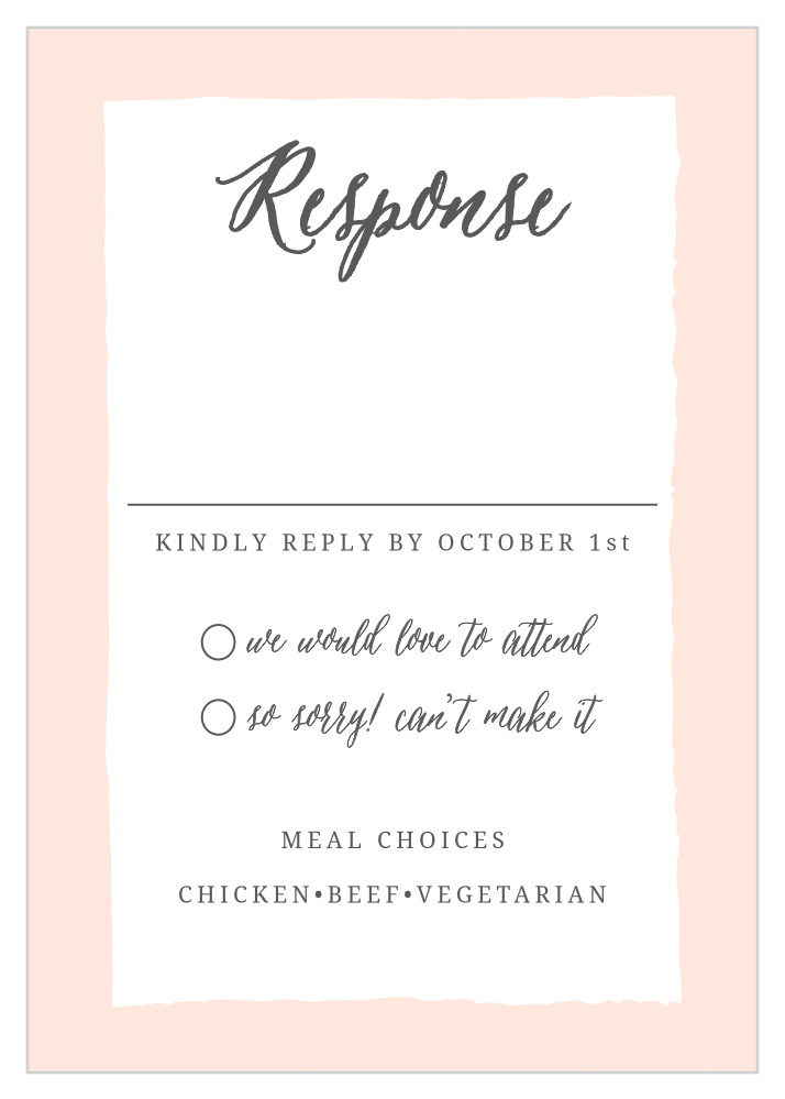 Painted Border Response Cards