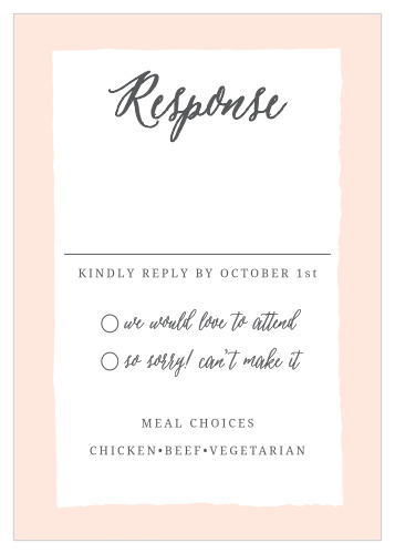 Painted Border Response Cards