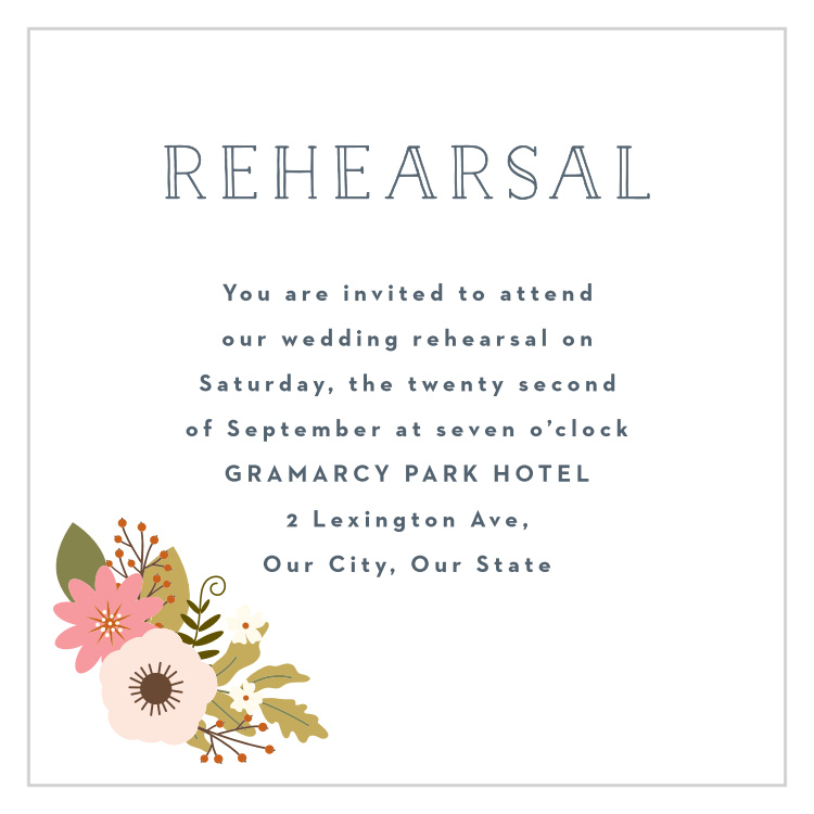 Retro Ribbon Rehearsal Cards