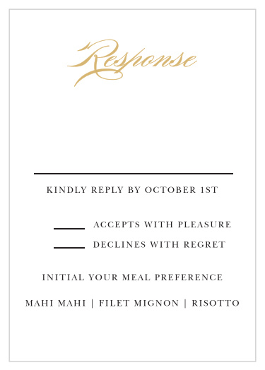 Minimal Ampersand Foil Response Cards