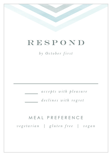 Chevron Arrow Response Cards