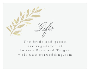 Modern Half Circle Registry Cards