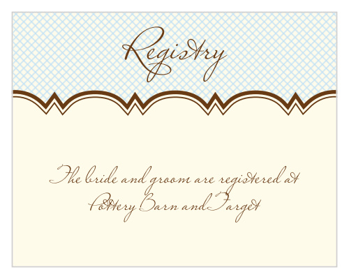 Scalloped Frame Registry Cards