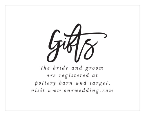 Sweet Simplicity Registry Cards