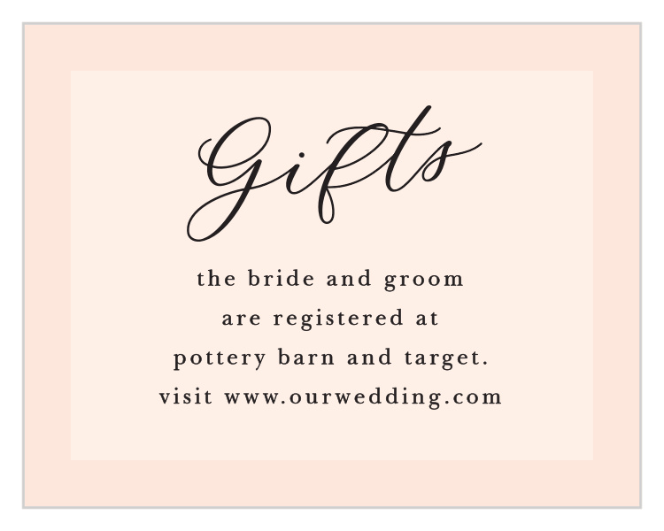 Lovely Photo Registry Cards
