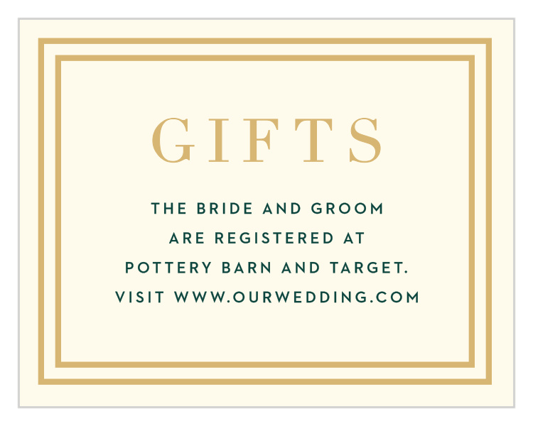 Elegant Overlap Registry Cards