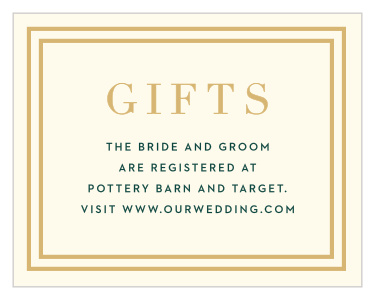 Elegant Overlap Registry Cards