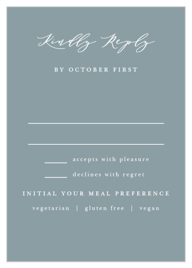 Elegant Photo Collage Response Cards