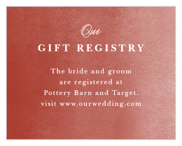 Happy Couple Registry Cards
