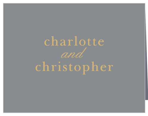 Sophisticated Typography Foil Wedding Thank You Cards