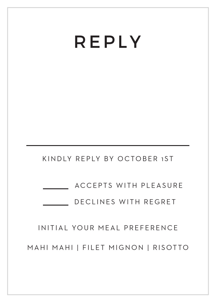 Swirling Simplicity Foil Response Cards