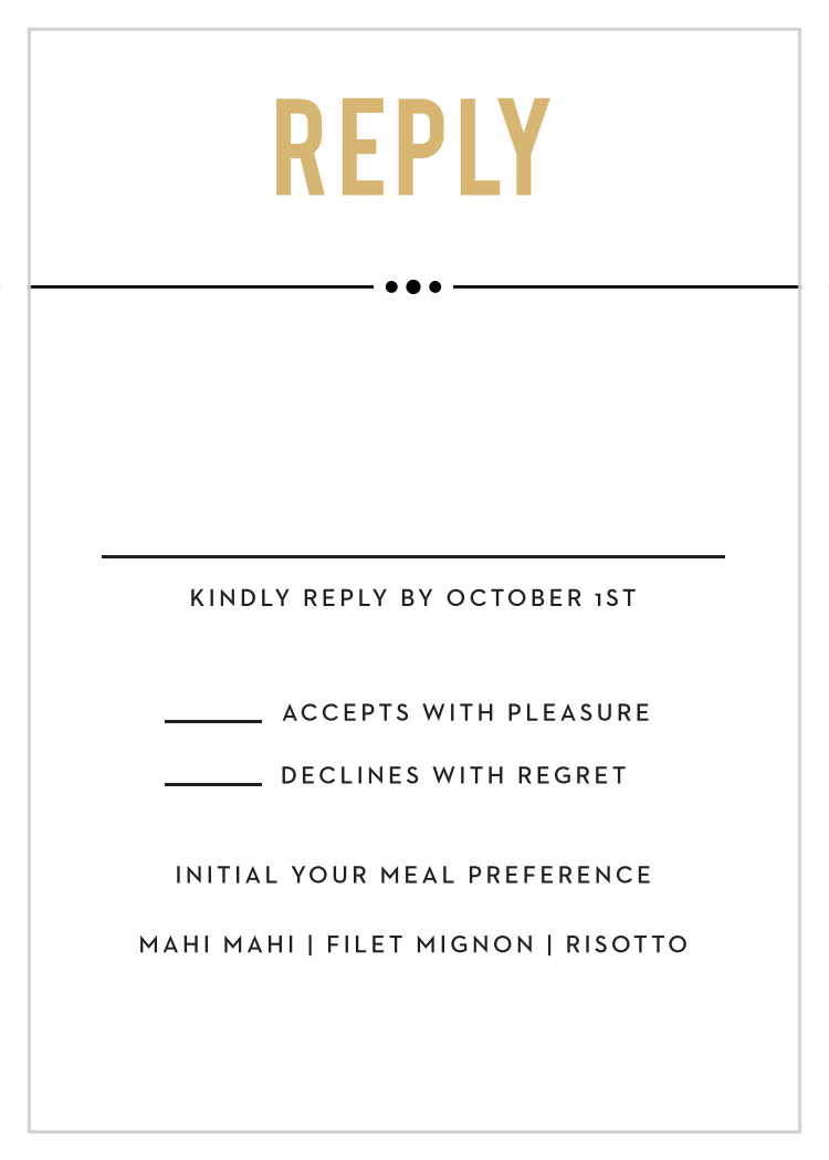 Perennial Playbill Foil Response Cards