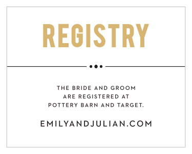 Perennial Playbill Foil Registry Cards