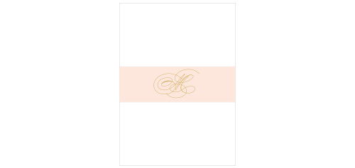 Charmed Monogram Foil Wedding Belly Bands