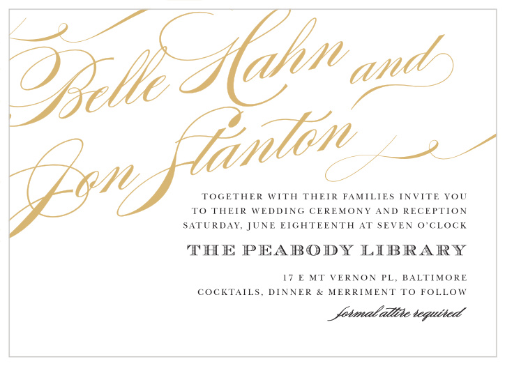 What better way to announce your amour to the world than with the Cheri Foil Wedding Invitations.