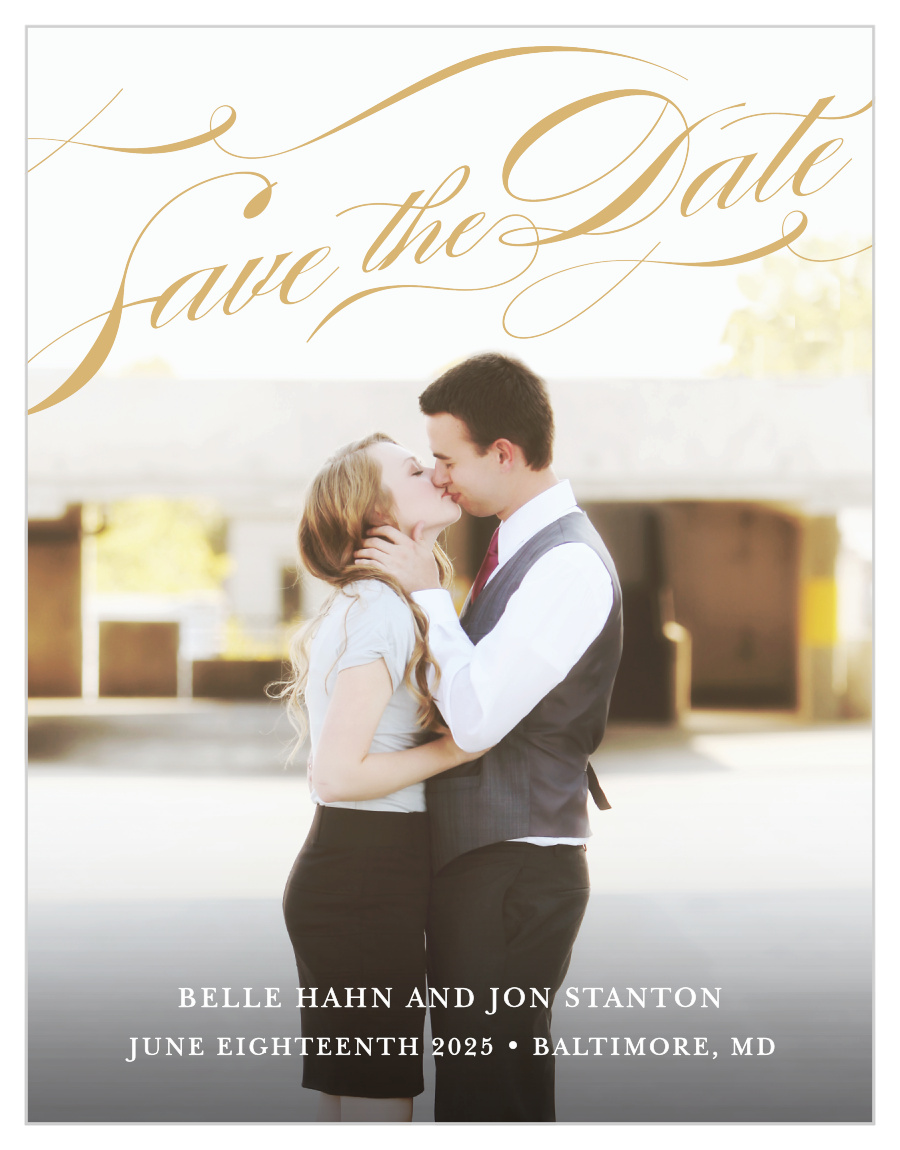 Cheri Foil Save the Date Cards