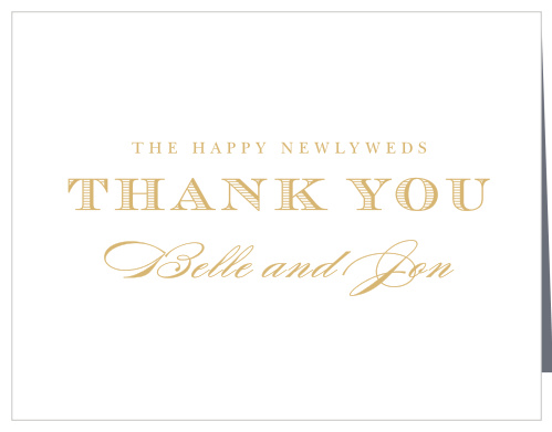 Cheri Foil Wedding Thank You Cards