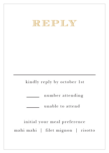 Cheri Foil Response Cards