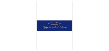 Elegant Vintage Foil Wedding Belly Bands