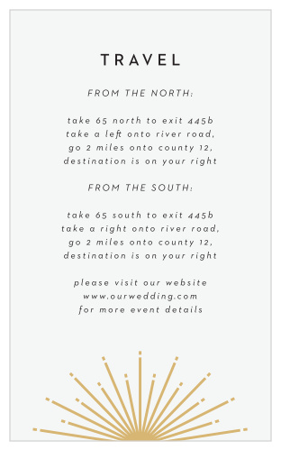 Ornamental Badge Direction Cards