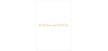 Deco Type Foil Wedding Belly Bands