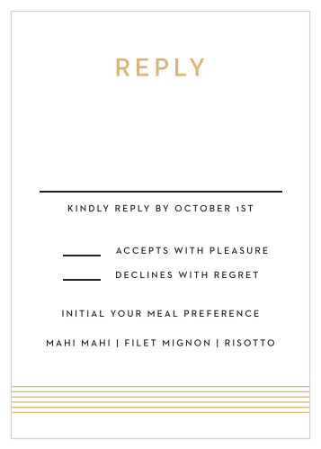 Deco Type Foil Response Cards