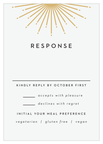 Ornamental Badge Response Cards