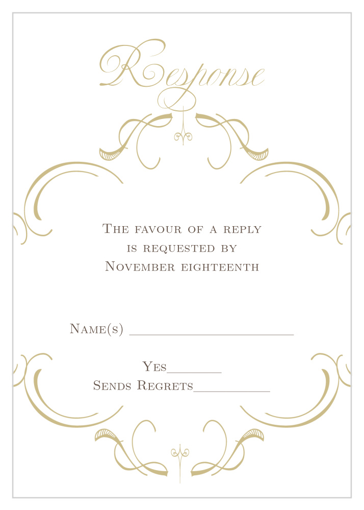 Flourish Charm Foil Response Cards