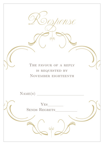 Flourish Charm Foil Response Cards